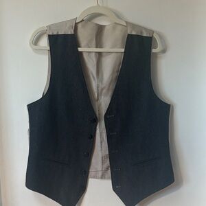 Vintage Men’s Gray Flannel Vest
